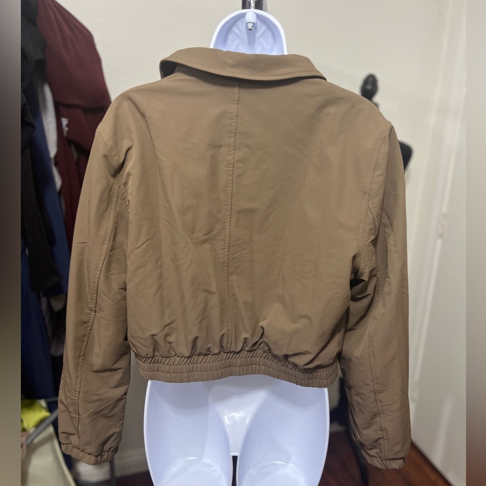 OGL Waterproof Collared Cropped Jacket - Picture 3 of 5